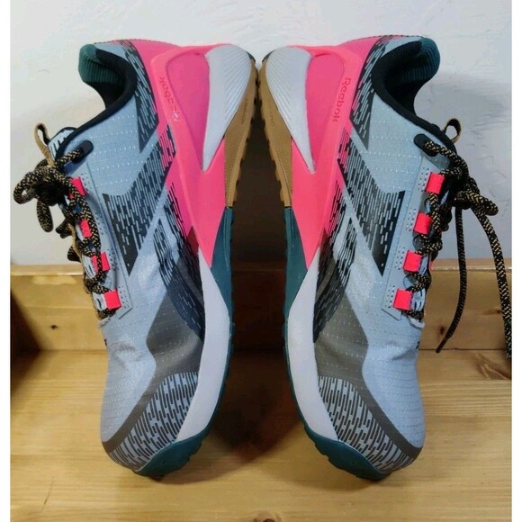 Reebok Nano X1 Adventure Work Gray Pink Athletic Shoes - Picture 6 of 13